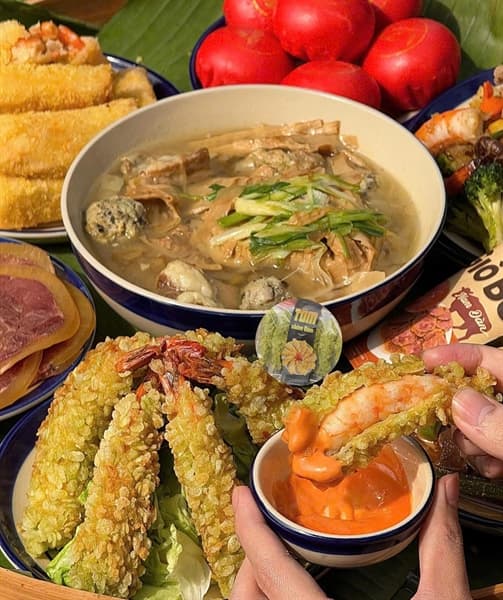 Tôm chiên cốm 2