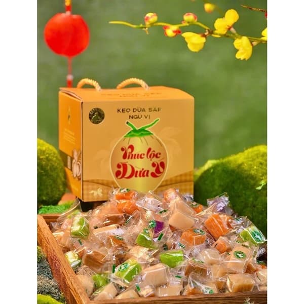 Kẹo dừa hạnh phúc ngũ vị (Hộp 1kg) 3