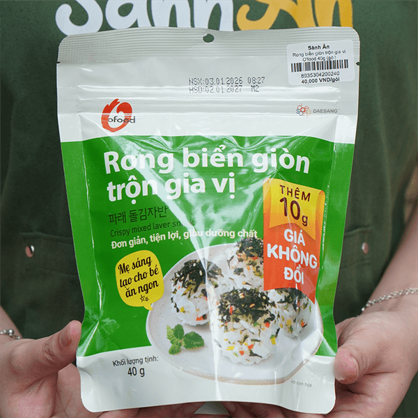 Rong biển giòn trộn gia vị O'food 40g