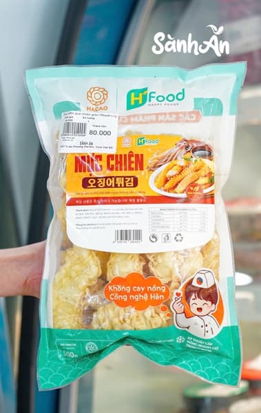 Mực xiên que chiên giòn Hfood 500g