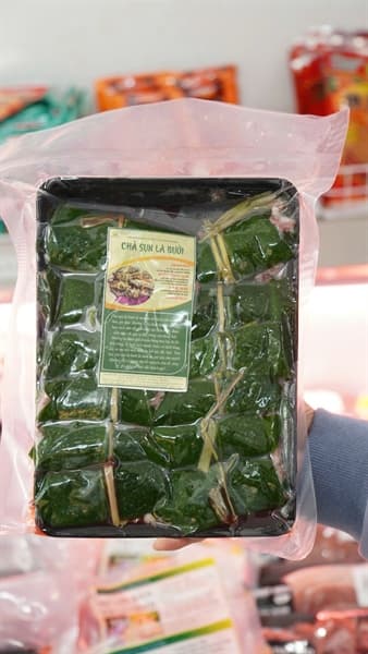 Chả sụn lá bưởi
