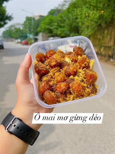 Ô mai mơ gừng dẻo hộp 450g