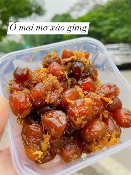 Ô mai mơ xào gừng 450g