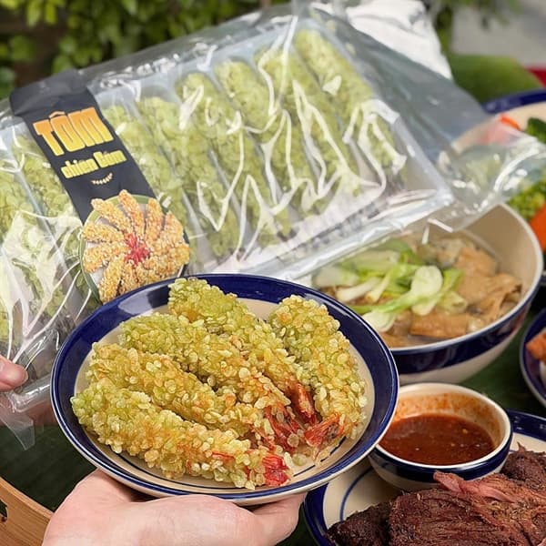 Tôm chiên cốm