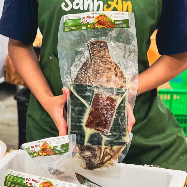 Cá rô nướng Pa Pỉnh Tộp Điện Biên
