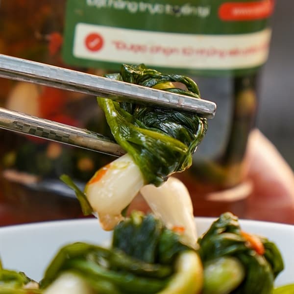 Kiệu cuốn lá muối chua ngọt 500g 2