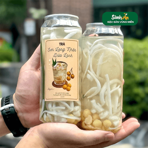 Trà sen long nhãn dừa lạnh 2