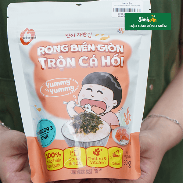 Rong biển giòn trộn rau và hạt 30g Ofood