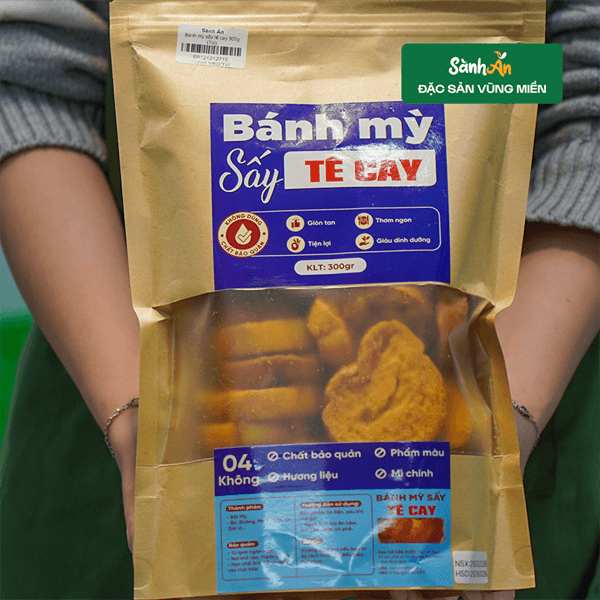 Bánh mỳ sấy tê cay 300g