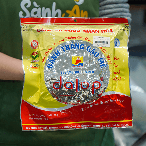 Bánh tráng gạo mè 75g