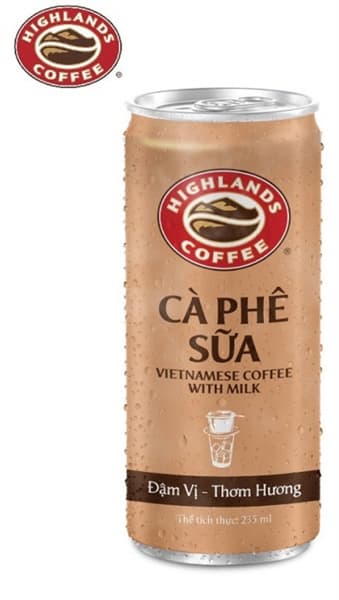 Cà phê đá Highlands Coffee lon 235ml