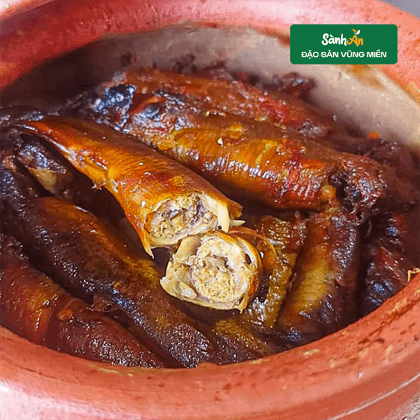 Cá chạch trứng kho niêu 500g