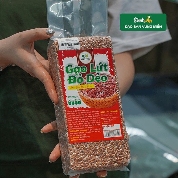 Gạo lứt đỏ dẻo Điện Biên