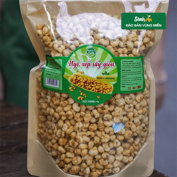 Ngô nếp vàng sấy giòn 500g 3