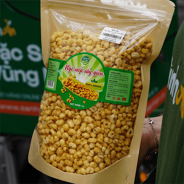 Ngô nếp vàng sấy giòn 500g 2