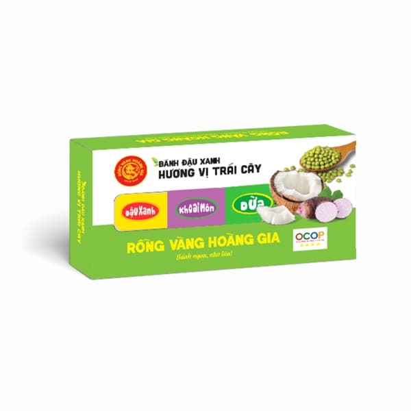 Bánh đậu xanh Rồng Vàng vị trái cây TC24