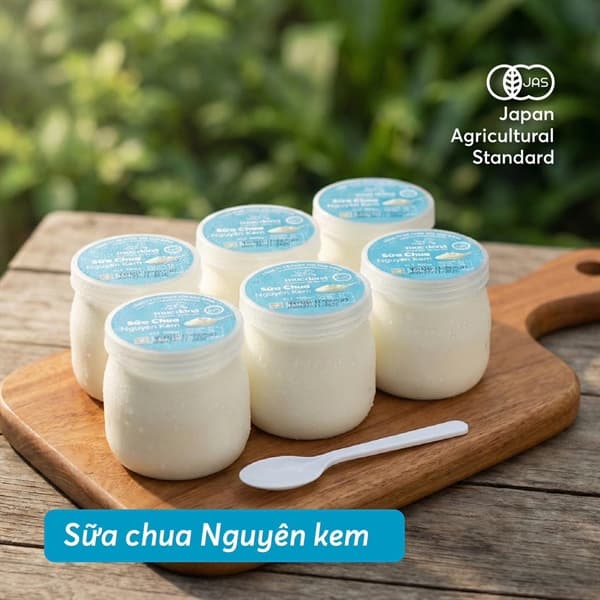 Sữa chua nguyên kem organic mục đồng