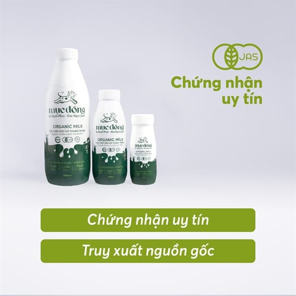 Sữa tươi hữu cơ thanh trùng organic 180ml 3
