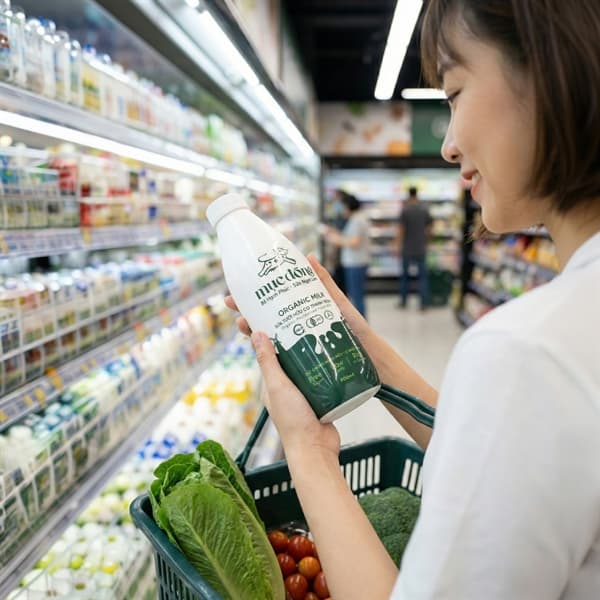 Sữa tươi hữu cơ thanh trùng 900ml