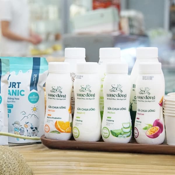 Sữa chua uống nha đam ít đường organic 250ml 2
