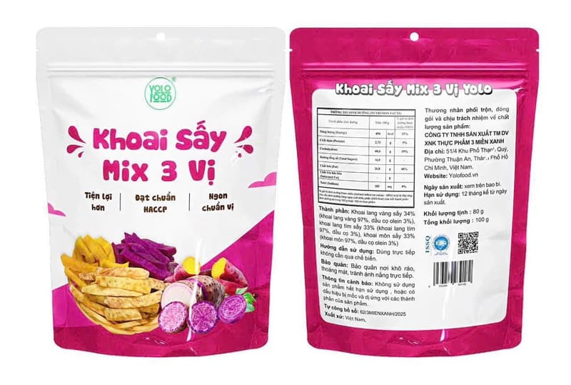 Khoai sấy mix 3 vị YOLO 100g 3