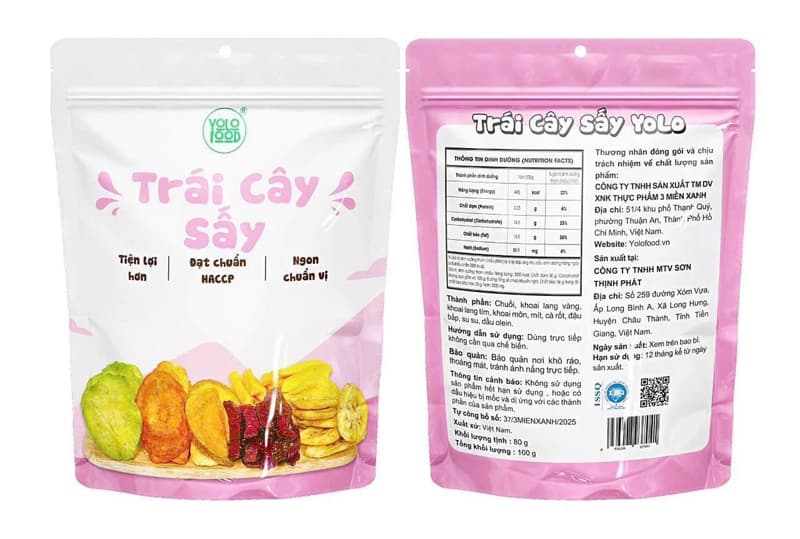 Trái cây sấy YOLO 100g 3