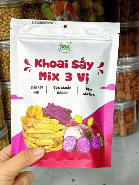 Khoai sấy mix 3 vị YOLO 100g 2