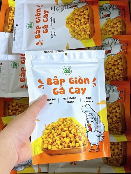Bắp giòn gà cay YOLO 100g 2