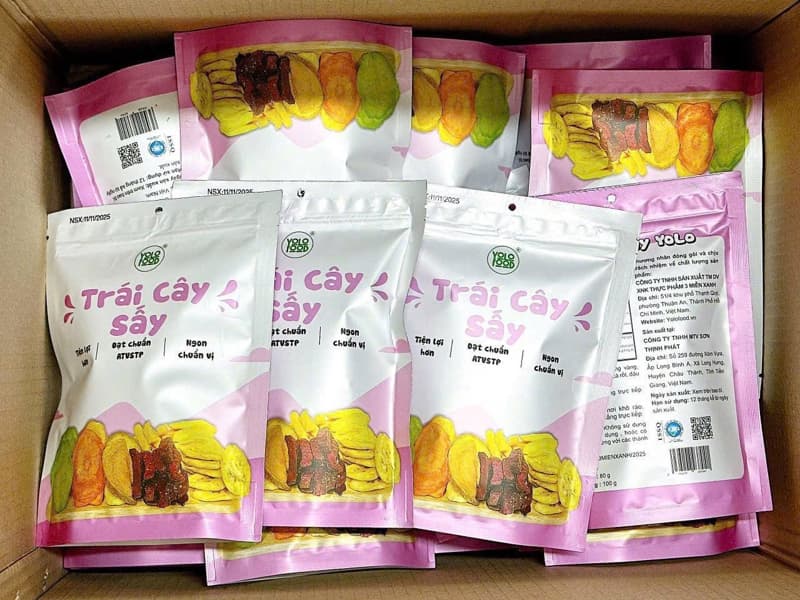 Trái cây sấy YOLO 100g 2