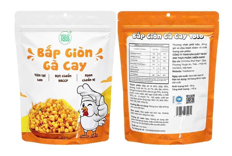 Bắp giòn gà cay YOLO 100g 4