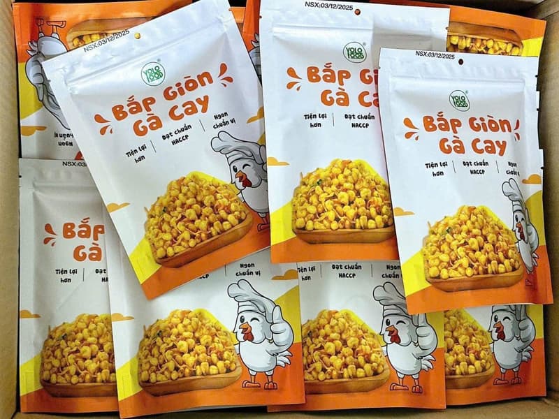 Bắp giòn gà cay YOLO 100g 3