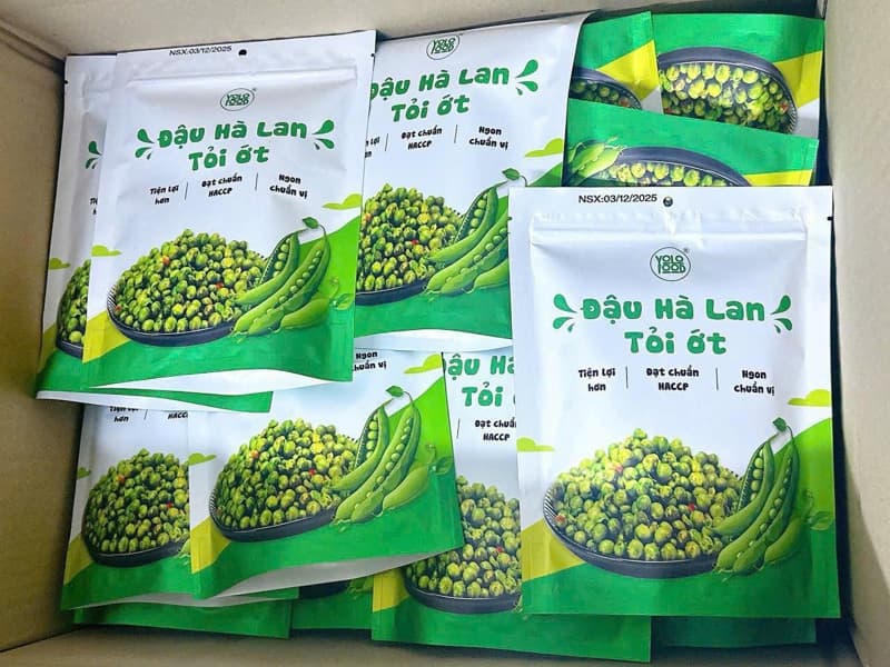 Đậu Hà Lan tỏi ớt YOLO 100g 3