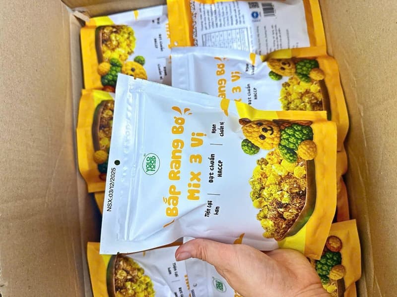 Bắp rang bơ mix 3 vị 100g 2