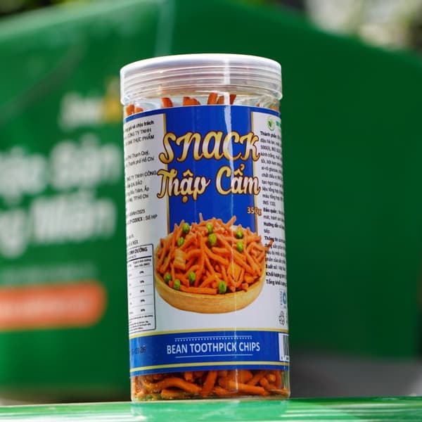 Snack thập cẩm tăm đậu Hà Lan 350g 4