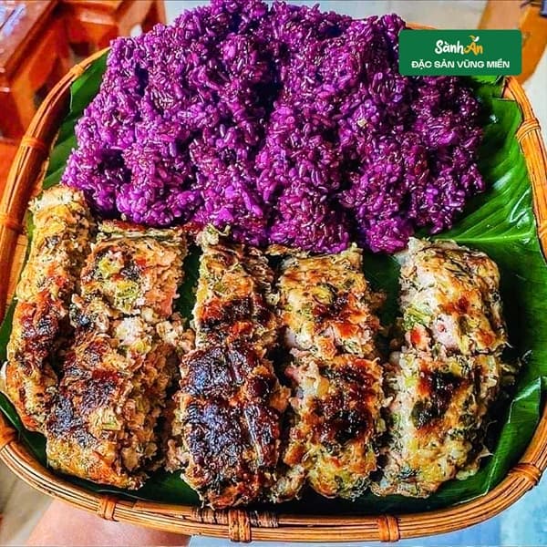 Thịt lợn bản gói lá dổi nướng 250g