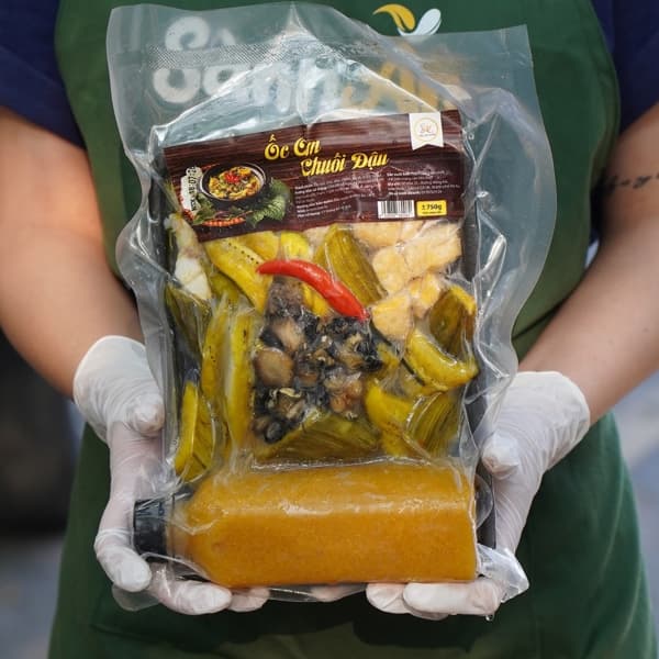 Ốc om chuối đậu 750g 4