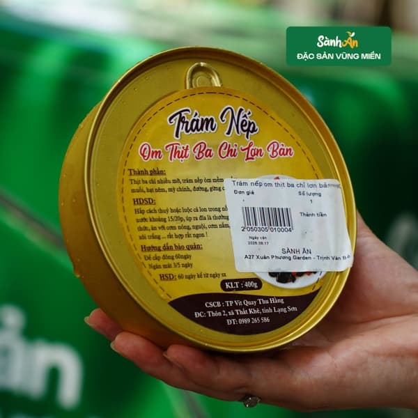 Trám nếp om thịt ba chỉ lợn bản 400g 2