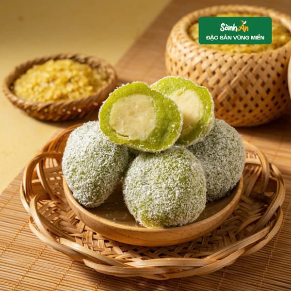 Bánh Mochi Cốm Mễ Trì