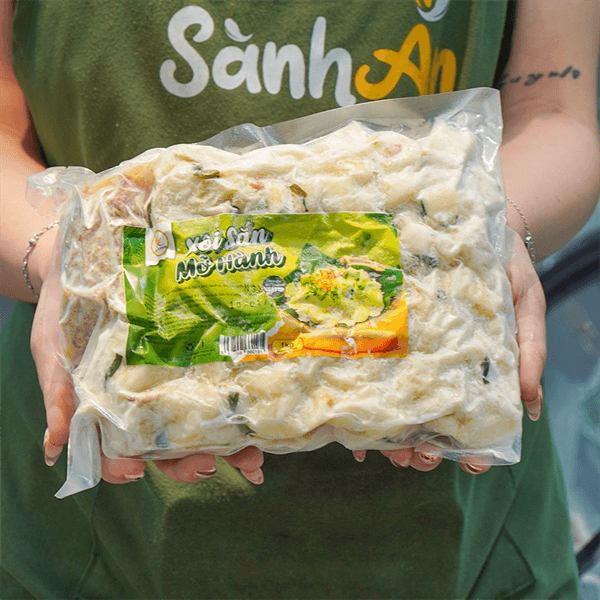 Xôi sắn mỡ hành 5