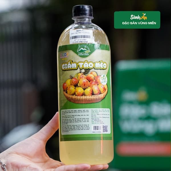 Giấm táo mèo 1 lít