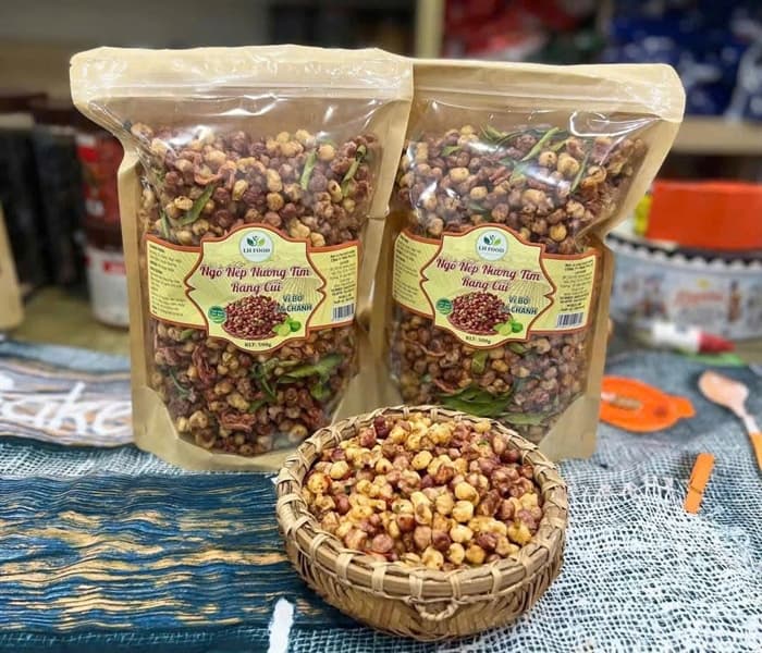 Ngô tím sấy giòn vị phomai 2