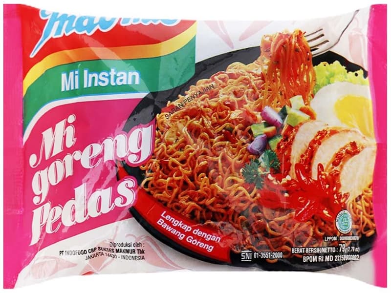 Mì Indomie vị cay nồng
