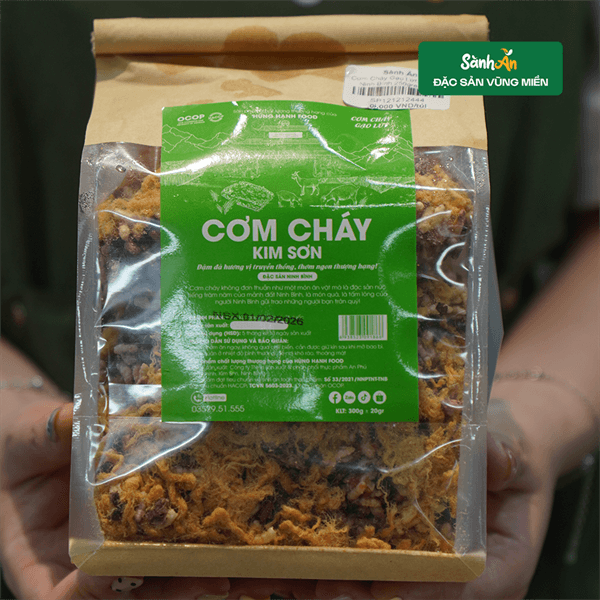 Cơm Cháy Gạo Lứt Kim Sơn Ninh Bình 250gram