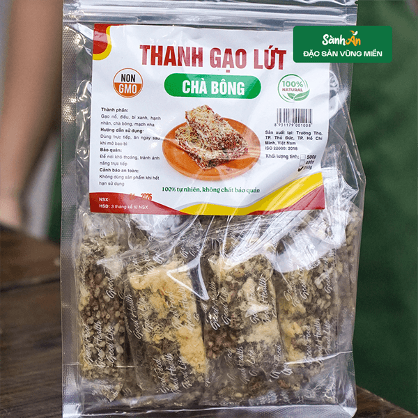 Thanh gạo lứt chà bông mix hạt (14 thanh) 2