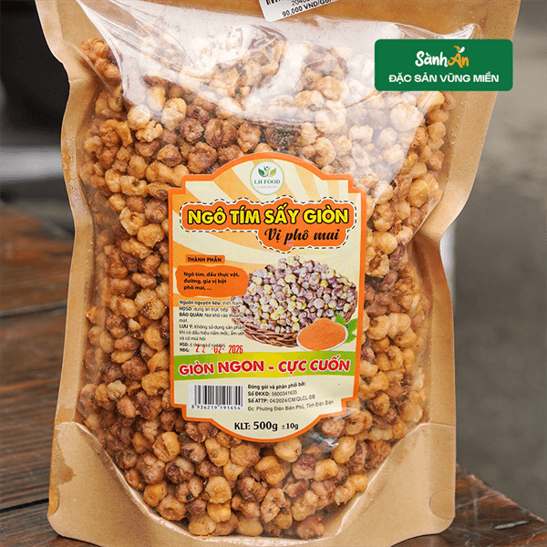 Ngô tím sấy giòn vị phomai 500g
