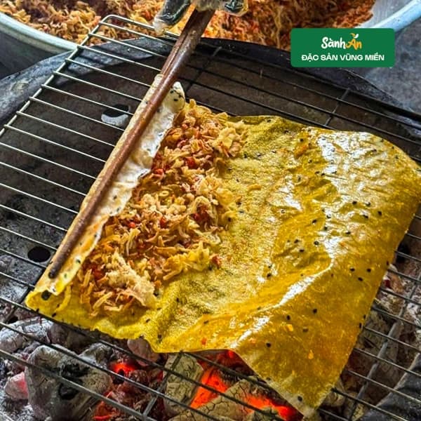 Bánh tráng cuốn mắm ruốc chà bông Phan Rang 2