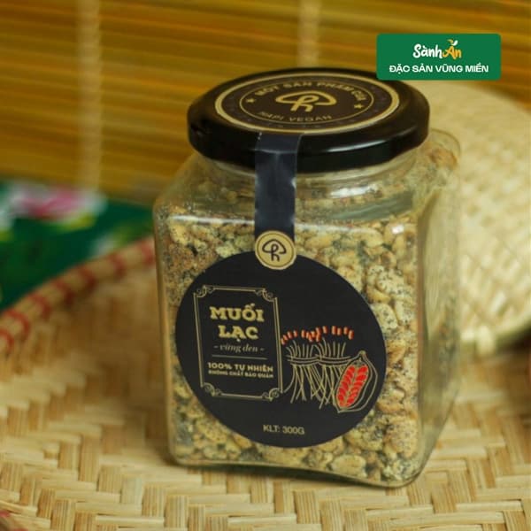 Muối lạc vừng đen 230g (Lọ thủy tinh) 4