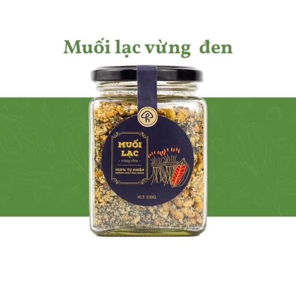 Muối lạc vừng đen 230g (Lọ thủy tinh) 2