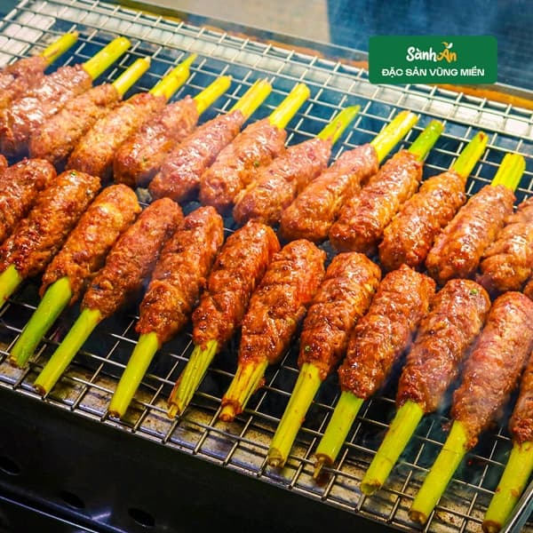 Nem bò nướng sả