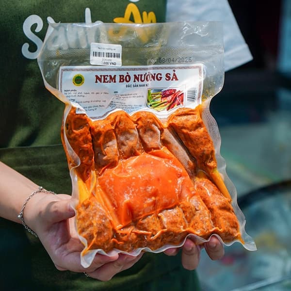 Nem bò nướng sả 2